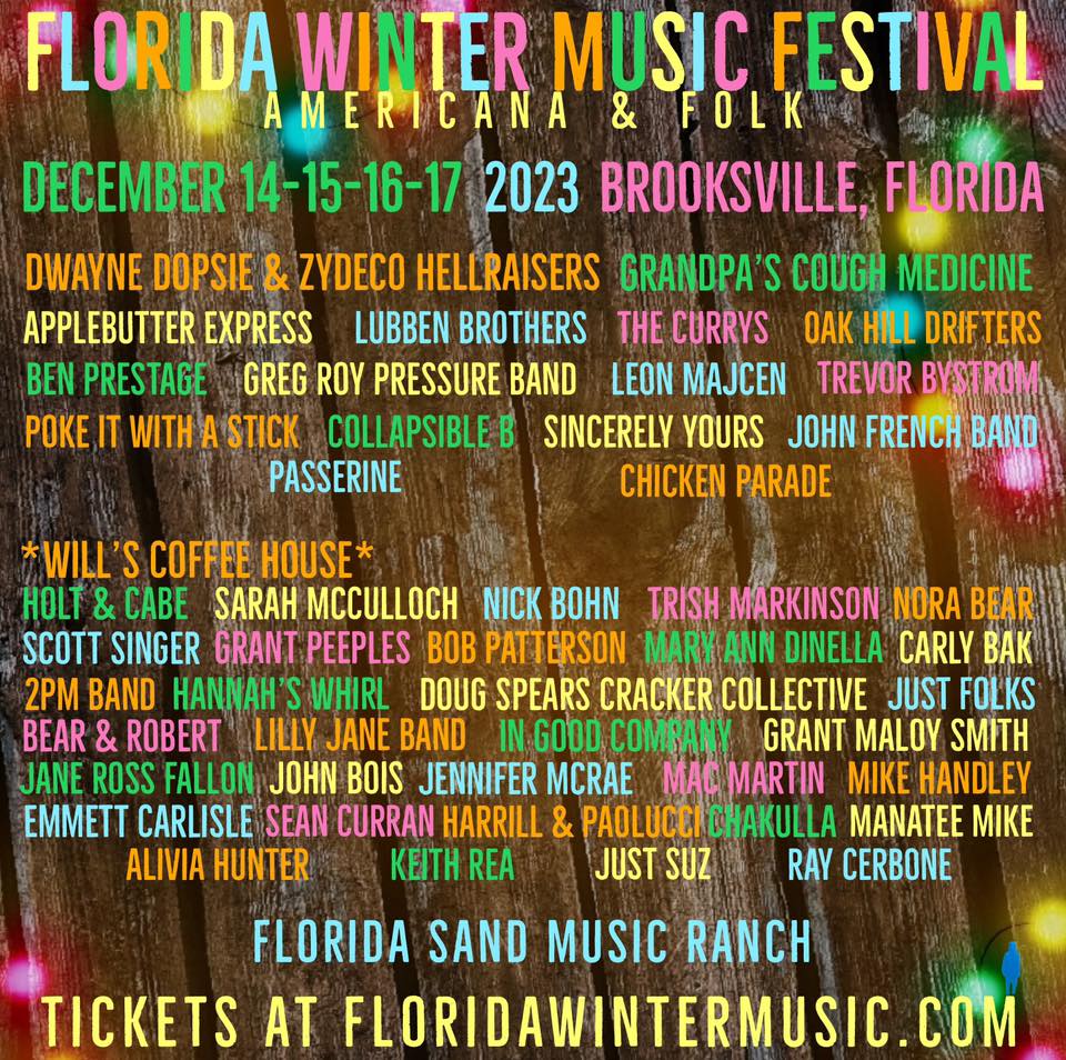 Festival Preview: Florida Winter Music Festival Florida Sand Music ...